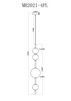 Подвесной светильник MyFar MR2021-4PL в интернет магазине Гет Лайт