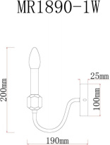 Купить Бра MyFar MR1890-1W