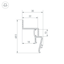 Купить Профиль Arlight 039510(1)