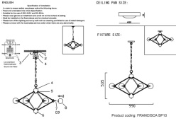 Купить Люстра на штанге Crystal Lux FRANCISCA SP10 GOLD/COGNAC