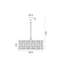 Подвесная люстра Vele Luce VL3164P08 в интернет магазине Гет Лайт