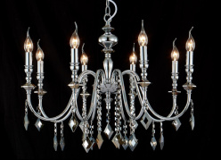 Цена на Подвесная люстра Crystal Lux MERCEDES SP8 CHROME/SMOKE