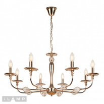 Цена на Подвесная люстра iLamp 1030-8GD