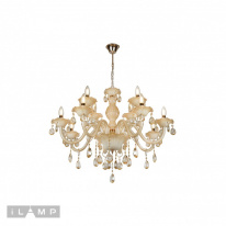 Подвесная люстра iLamp 81072-8+4 WH в интернет магазине Гет Лайт