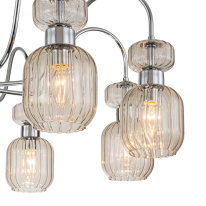 Купить Люстра на штанге Escada 1141/8PL Chrome/Beige