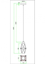 Цена на Подвесной светильник Maytoni MOD325PL-01G