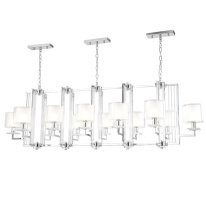 Подвесная люстра Crystal Lux NICOLAS SP12 L1600 NICKEL/WHITE Купить Подвесная люстра Crystal Lux NICOLAS SP12 L1600 NICKEL/WHITE