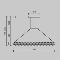 Купить с доставкой по Москве и России Подвесной светильник Maytoni MOD555PL-L18G3K