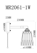 Бра MyFar MR2061-1W Купить с доставкой по Москве и России Бра MyFar MR2061-1W