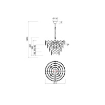 Каскадная люстра Vele Luce VL3273P06 Каскадная люстра Vele Luce VL3273P06 в интернет магазине Гет Лайт