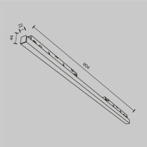 Светильник на шине Maytoni Technical TR030-4-30W3K-WW-DS-W Купить с доставкой по Москве и России Светильник на шине Maytoni Technical TR030-4-30W3K-WW-DS-W