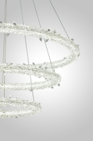 Каскадная люстра AM Group OVALE GD D800+600+400 в интернет магазине Гет Лайт