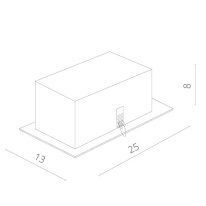 Купить Встраиваемый светильник ARTE Lamp A5941PL-2BK