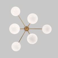 Купить Люстра на штанге Eurosvet 60147/6 латунь