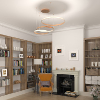 Купить Подвесная люстра Eurosvet 90275/3 медный Smart