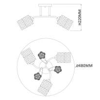 Накладная люстра Escada 1113/3PL в интернет магазине Гет Лайт