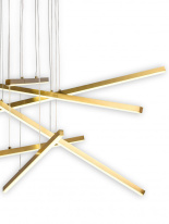 Подвесная люстра Natali Kovaltseva LED LAMPS 81103/6C BRASS в интернет магазине Гет Лайт