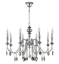 Фото Подвесная люстра Crystal Lux MERCEDES SP8 CHROME/SMOKE