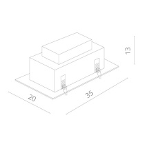 Встраиваемый светильник ARTE Lamp A5935PL-2BK в интернет магазине Гет Лайт