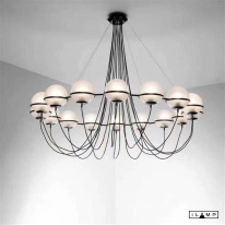 Цена на Подвесная люстра iLamp 10346P/16 BK-WH