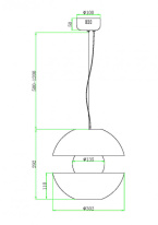 Купить Подвесной светильник Maytoni MOD322PL-L6G3K
