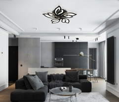 Накладная люстра Natali Kovaltseva HIGH-TECH LED LAMPS 82006 BLACK Купить с доставкой по Москве и России Накладная люстра Natali Kovaltseva HIGH-TECH LED LAMPS 82006 BLACK