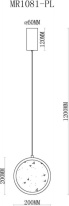 Цена на Подвесной светильник MyFar MR1081-PL