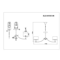 Купить с доставкой по Москве и России Подвесная люстра Evoluce SLE105303-08