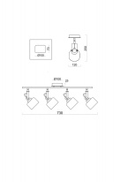 Купить Спот Freya FR5042CW-04B