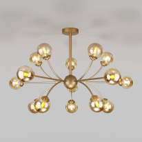 Фото Люстра на штанге Eurosvet 30180 матовое золото