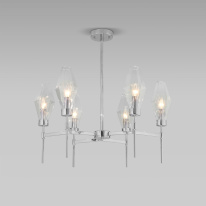 Фото Люстра на штанге Eurosvet 60143/6 хром
