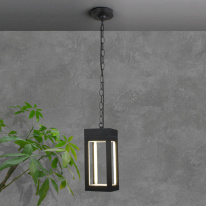 Подвесной уличный светильник Elektrostandard 1528 TECHNO LED чёрный в интернет магазине Гет Лайт