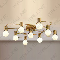 Фото Накладная люстра ITALLINE Vega PL 6088/9 bronze