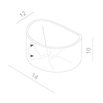 Светильник настенный ARTE Lamp A1415AL-1WH в интернет магазине Гет Лайт