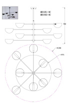 Люстра на штанге MyFar MR1951-8C в интернет магазине Гет Лайт