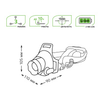 Купить Фонарь Gauss GF407