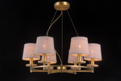 Фото Подвесная люстра Natali Kovaltseva LISBON 81064-6C ANTIQUE BRASS