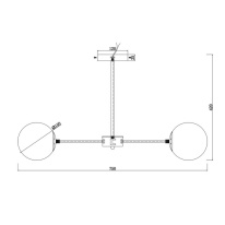 Купить Люстра на штанге Escada 2110/6P Nickel