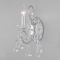Фото Бра Eurosvet 10096/1 хром/прозрачный хрусталь Strotskis