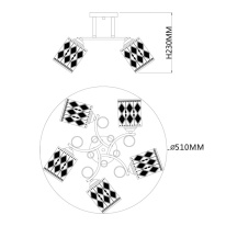 Накладная люстра Escada 1107/5PL в интернет магазине Гет Лайт