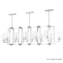 Подвесная люстра Crystal Lux NICOLAS SP12 L1600 NICKEL/WHITE Фото Подвесная люстра Crystal Lux NICOLAS SP12 L1600 NICKEL/WHITE