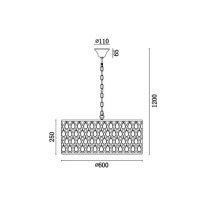 Подвесная люстра Vele Luce VL4064P07 в интернет магазине Гет Лайт
