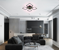 Купить с доставкой по Москве и России Накладная люстра Natali Kovaltseva HIGH-TECH LED LAMPS 82004 BLACK