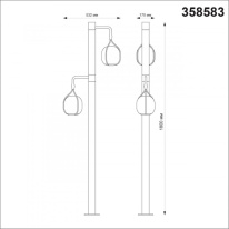 Цена на Садово-парковый светильник Novotech 358583