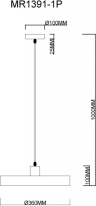 Купить с доставкой по Москве и России Подвесной светильник MyFar MR1391-1P