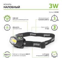 Купить Фонарь Gauss GF308