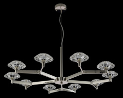 Подвесная люстра Crystal Lux REBECA SP10 NICKEL в интернет магазине Гет Лайт