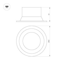 Купить Встраиваемый светильник Arlight 036616