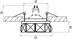 Купить Встраиваемый светильник Lightstar 032704