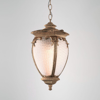 Фото Подвесной уличный светильник Elektrostandard Andromeda H (GLYF-8024H) черное золото